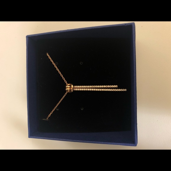 Swarovski Jewelry - NIB, Swarovski vertical bars necklace rose gold